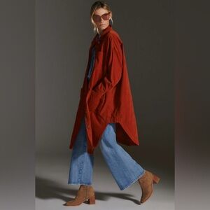 Anthropologie Pilcro Corduroy Long Shirt Jacket